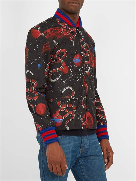 gucci snake space jacket|Gucci hooded jacket.